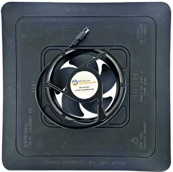 iSolar 20W106-FLEX-CRL Modular Solar Attic Fan Anti Gust Sidewall Vent Bundle – High-Efficiency Solar-Powered Ventilation