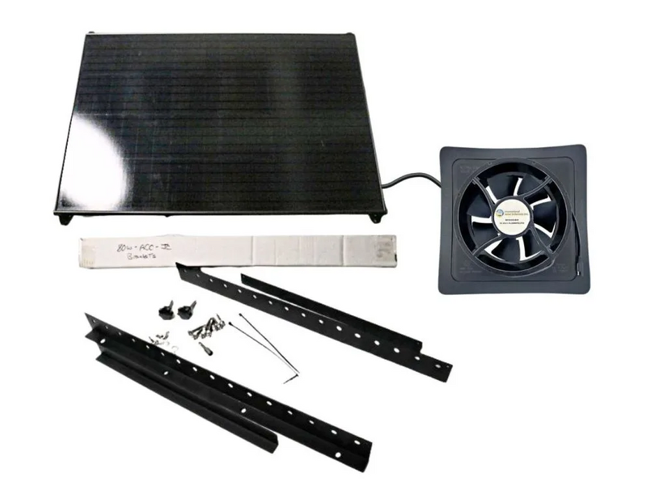 iSolar 80W110-FLEX Modular Solar Attic Fan – High-Efficiency Solar-Powered Ventilation