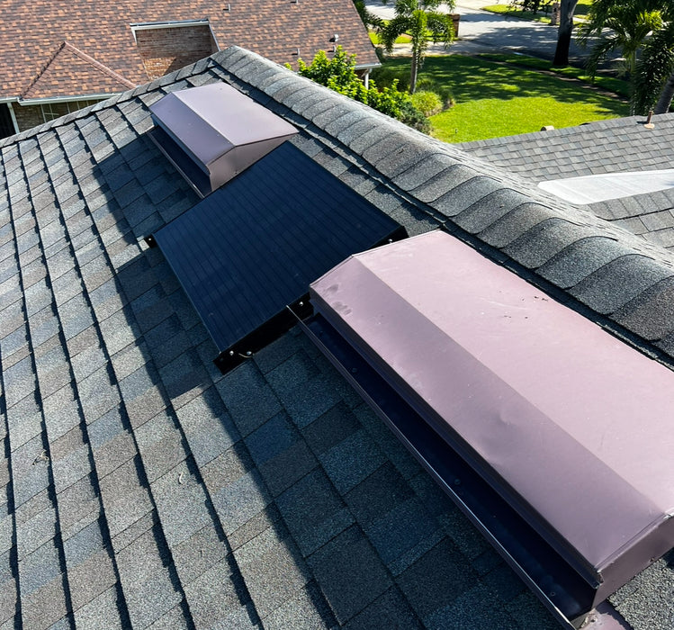 iSolar 80W110-FLEX Modular Solar Attic Fan – High-Efficiency Solar-Powered Ventilation