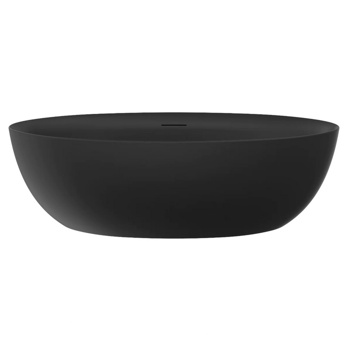 Agua Canada BRADLEY 74'' Matte Black Freestanding Bathtub