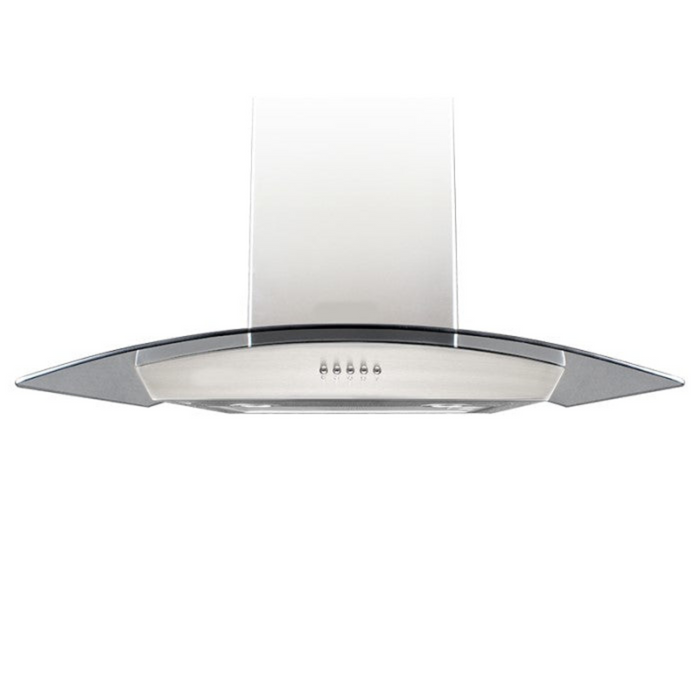 Agua Canada 30" Wall Mounted Range Hood W Round Glass 500 CFM - HAMELIN
