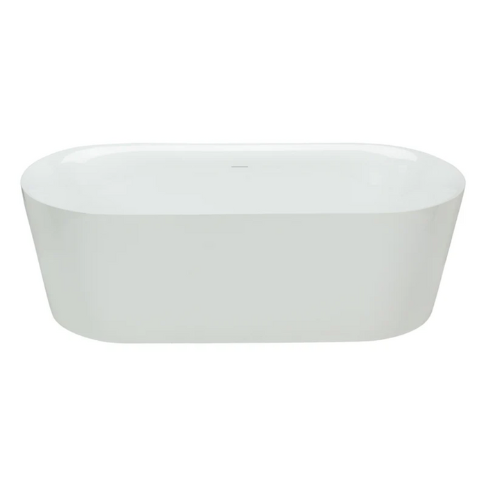 Agua Canada 66'' Glossy White Oval Freestanding Bathtub - BAHLI-66-II