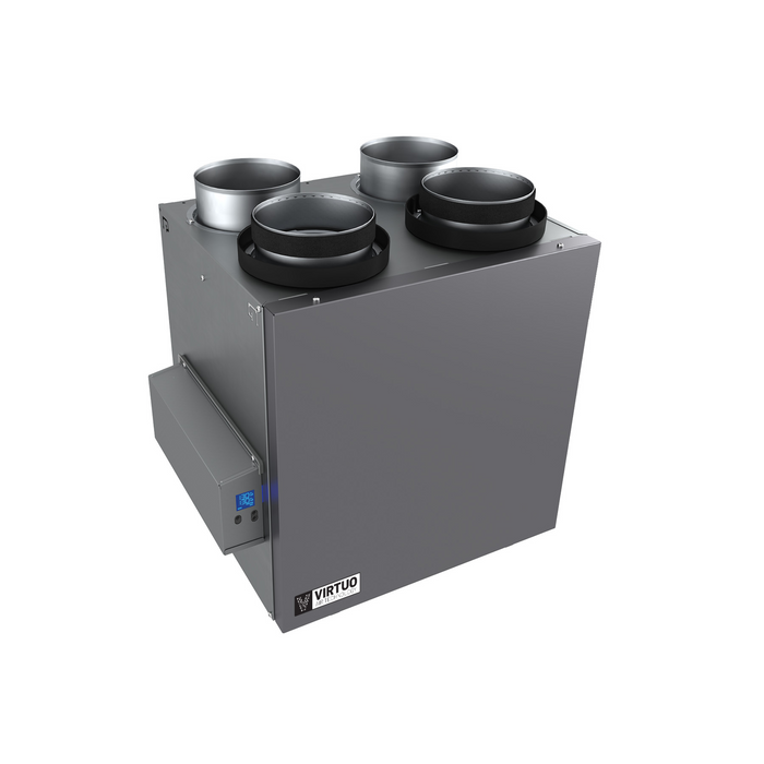 Broan AI Series V160H75RT 159 CFM 75% SRE Top Port HRV with Virtuo Technology