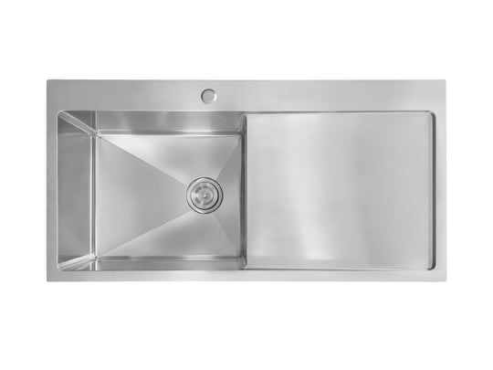 Agua Canada ELLA 1 Bowl With Drainboard 40X20 Dual Mount Kitchen Sink