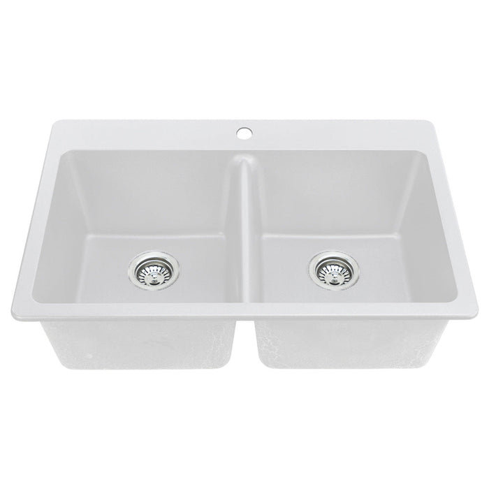 Agua Canada EMIR 2 Bowls 33X22 Dual Mount Kitchen Sink