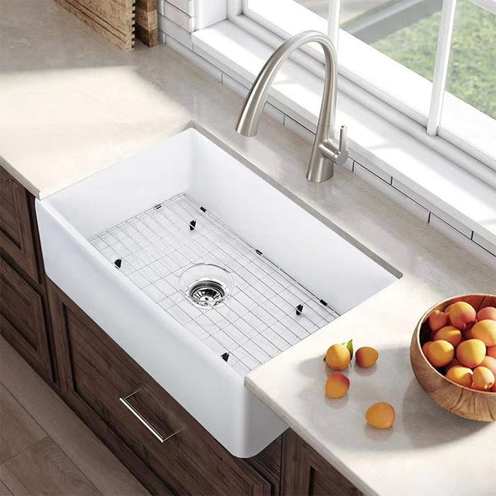 Agua Canada ENVIE 1 Bowl 30X19 Reversible Apron-Front Kitchen Sink
