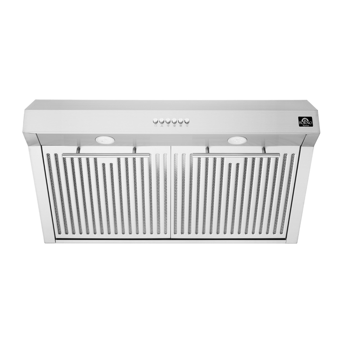 Forno BARI 30" Under Cabinet Mount Range Hood in Stainless Steel 400 CFM - FRHUC5255-30