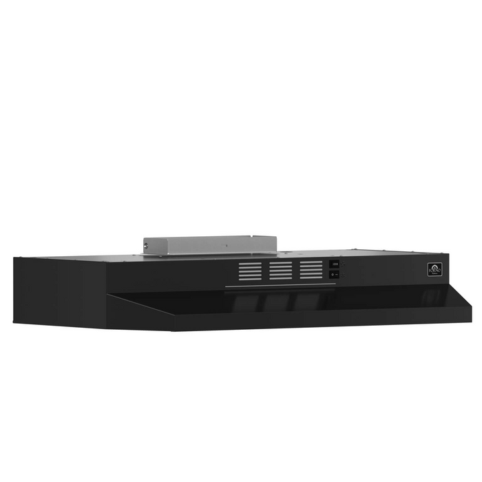 Forno CAPPA 30" Under Cabinet Mount Range Hood in Black 200 CFM - FRHUC5200-30BLK