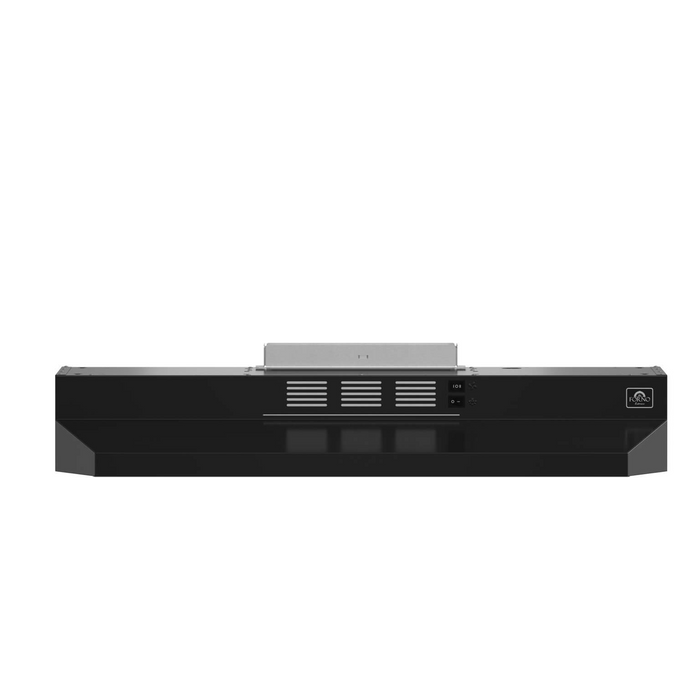 Forno CAPPA 30" Under Cabinet Mount Range Hood in Black 200 CFM - FRHUC5200-30BLK