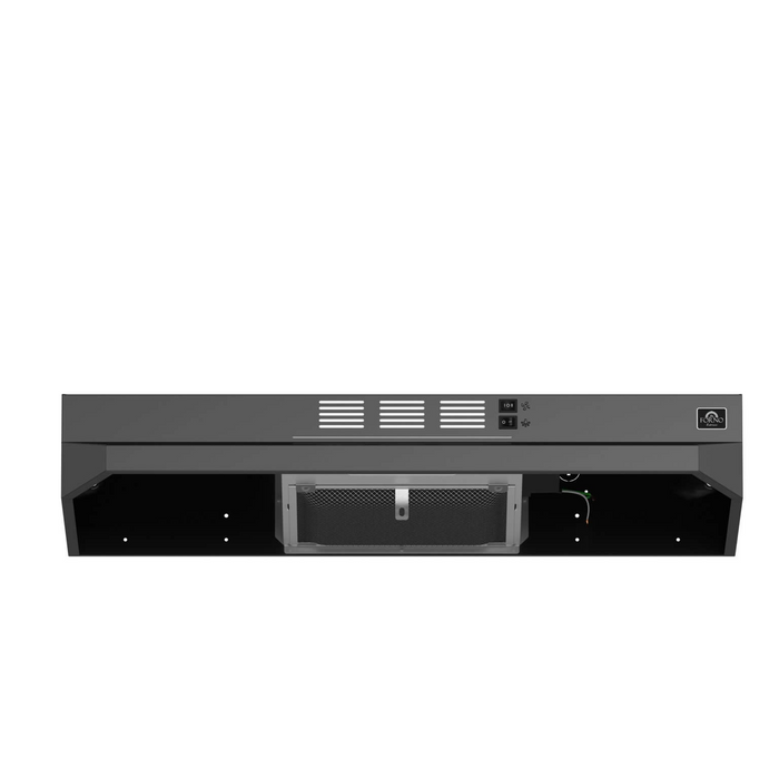 Forno CAPPA 30" Under Cabinet Mount Range Hood in Black 200 CFM - FRHUC5200-30BLK