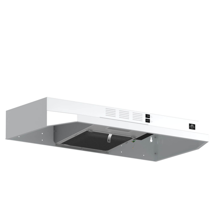 Forno CAPPA 30" Under Cabinet Mount Range Hood in White 200 CFM - FRHUC5200-30WHT