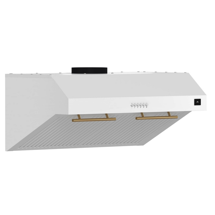 Forno BARI 30" Under Cabinet Mount Range Hood in White 400 CFM - FRHUC5255-30WHT