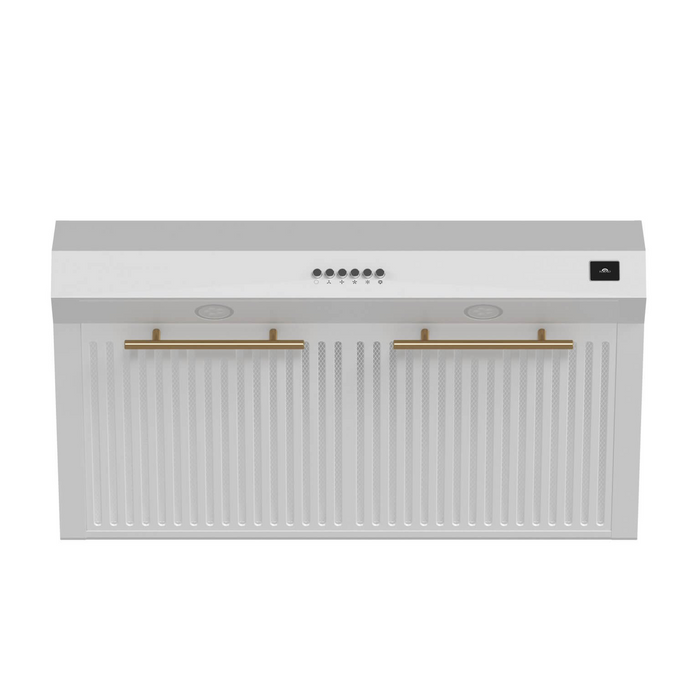Forno BARI 30" Under Cabinet Mount Range Hood in White 400 CFM - FRHUC5255-30WHT