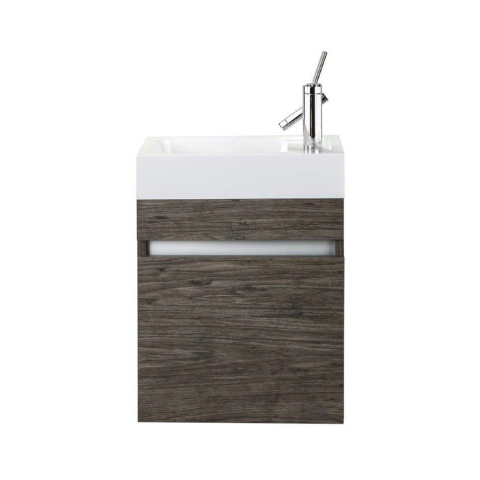 Cutler Piccolo 18” Space Saver Wall Mount Bathroom Vanity