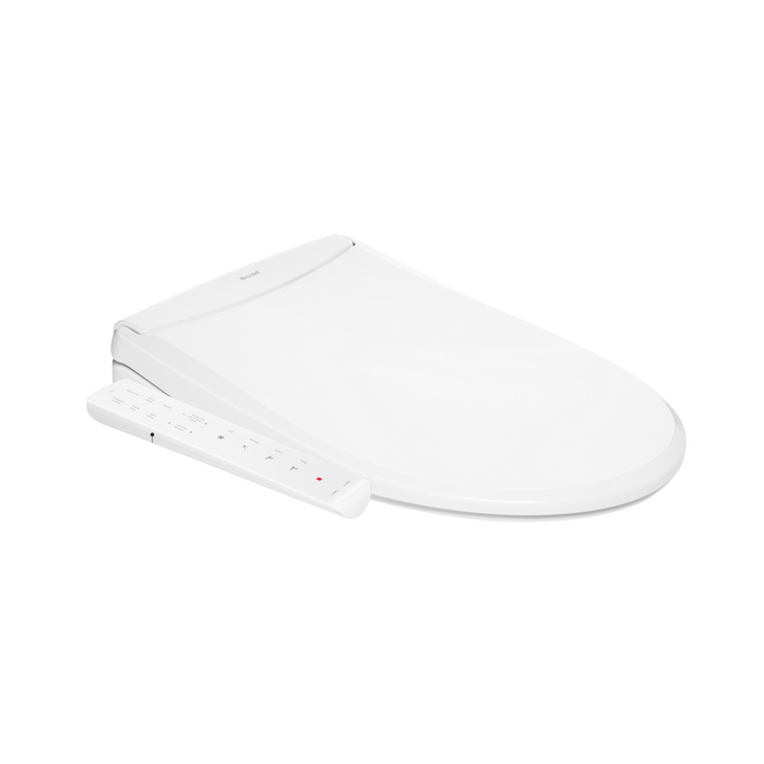 Brondell Swash Thinline T22 Luxury White Toilet Seat with Side Arm Control