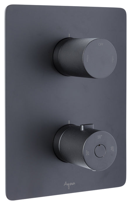 Agua Canada VANIKA Thermostatic Shower Set Including Shower Head, Handshower On Rail And Valve