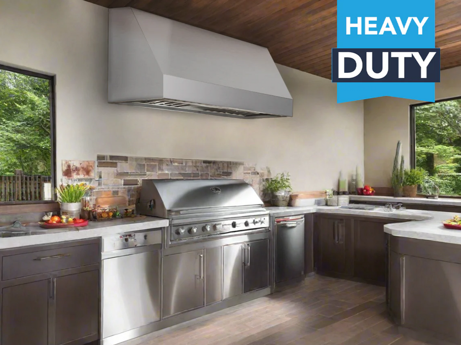 Victory Range Hoods Prestige 48 Inch 2300 CFM BBQ Outdoor Range Hood