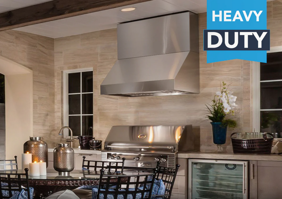 Victory Range Hoods Prestige 48 Inch 2300 CFM BBQ Outdoor Range Hood