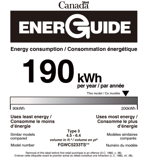 Frigidaire Gallery 52 Bottle Wine Cooler FGWC5233TS