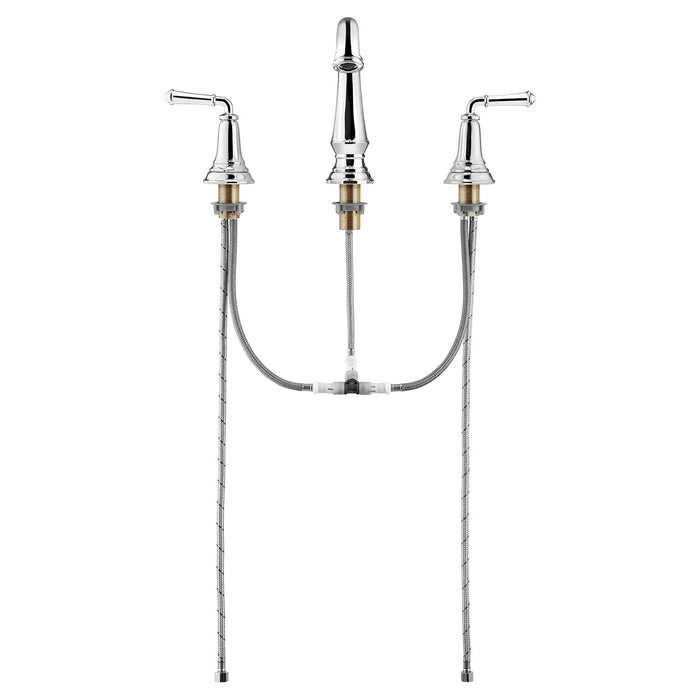 American Standard Delancey 8-Inch Widespread 2-Handle Bathroom Faucet 1.2 gpm/4.5 L/min With Lever Handles