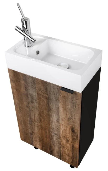 Cutler Studio 18” Space Saver Freestanding Bathroom Vanity