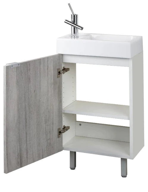 Cutler Studio 18” Space Saver Freestanding Bathroom Vanity