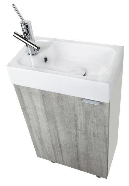Cutler Studio 18” Space Saver Freestanding Bathroom Vanity