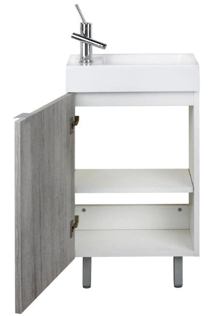 Cutler Studio 18” Space Saver Freestanding Bathroom Vanity