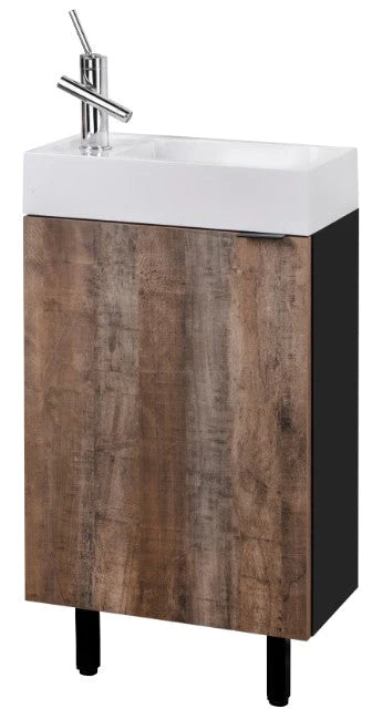 Cutler Studio 18” Space Saver Freestanding Bathroom Vanity