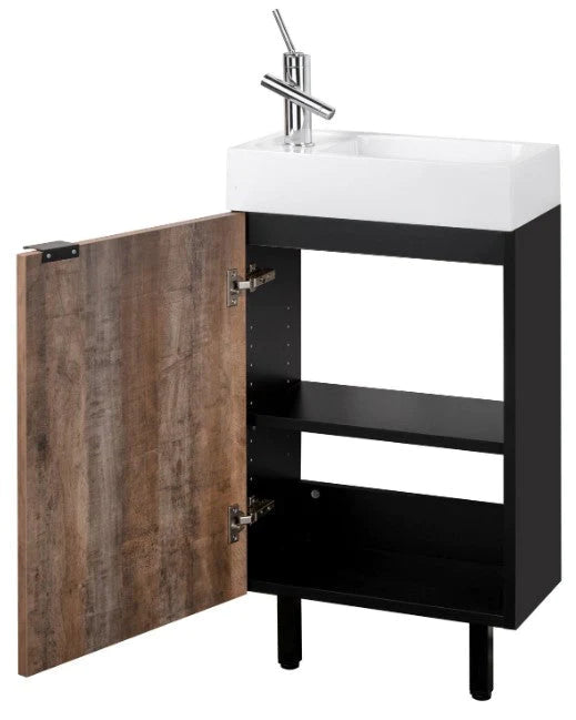 Cutler Studio 18” Space Saver Freestanding Bathroom Vanity