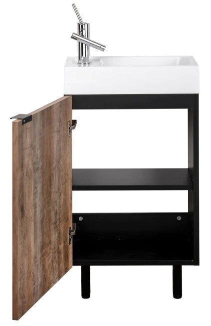 Cutler Studio 18” Space Saver Freestanding Bathroom Vanity