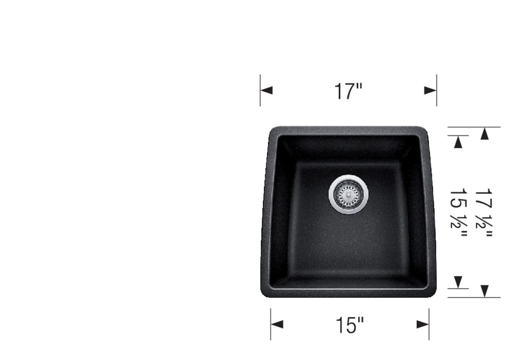 Blanco PERFORMA U BAR Single Bowl SILGRANIT Bar Sink