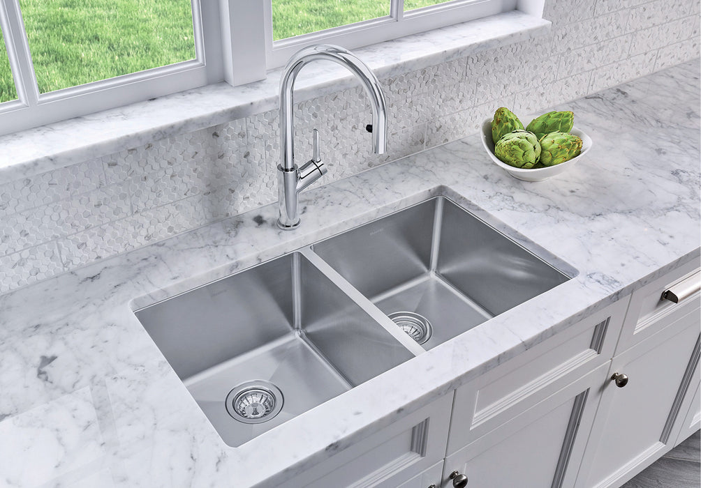 Blanco QUATRUS R15 U 2 Stainless Steel Kitchen Sink