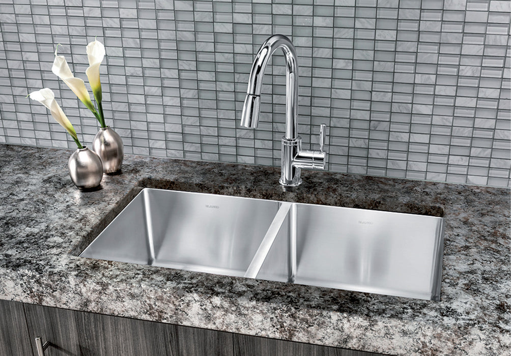 Blanco QUATRUS R15 U 2 Stainless Steel Kitchen Sink
