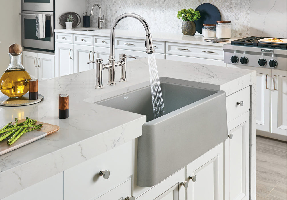 Blanco IKON 30 Single Bowl SILGRANIT Apron Farmhouse Kitchen Sink
