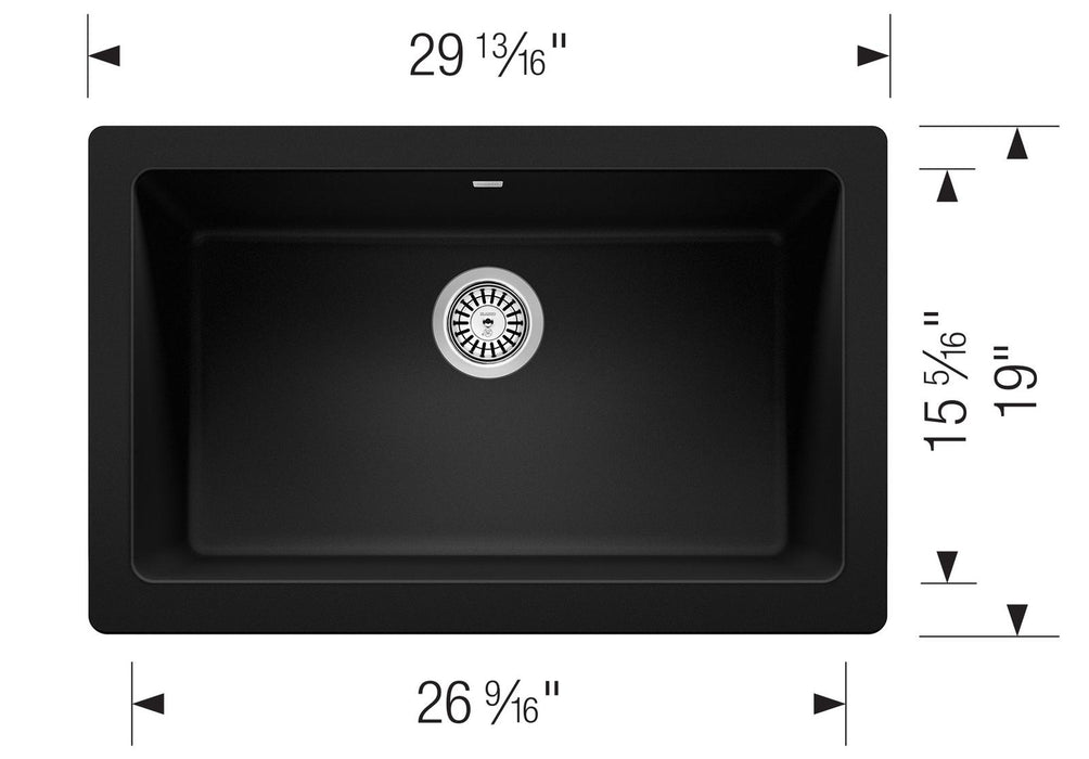 Blanco VINTERA 30 Single Bowl SILGRANIT Apron Farmhouse Kitchen Sink