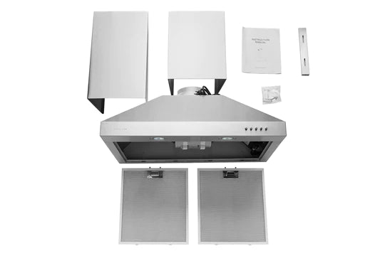 Hauslane Chef 30" WM-530SS-30B Convertible Stainless Steel Wall-Mounted Range Hood