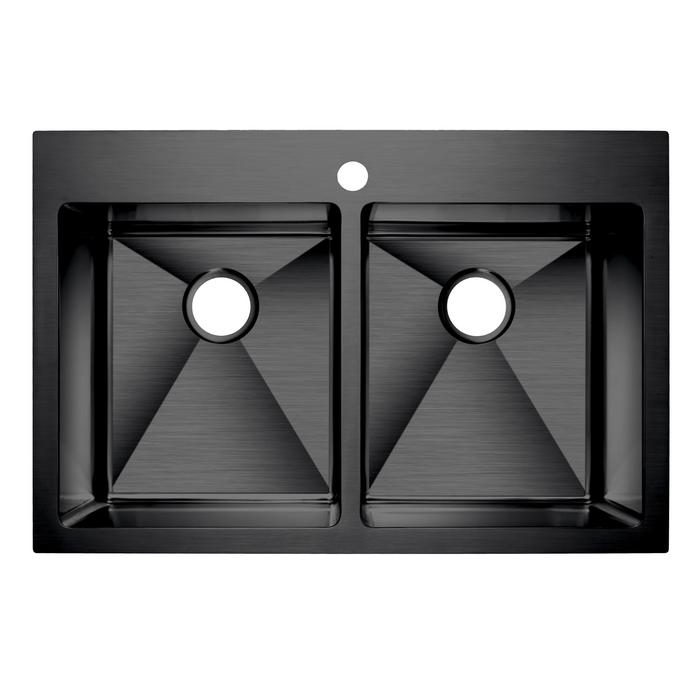 Agua Canada ELDORADO 2 Bowls 33X22 Dual Mount Kitchen Sink