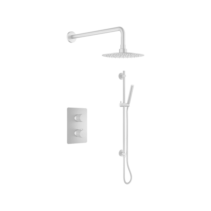 Agua Canada VANIKA Thermostatic Shower Set Including Shower Head, Handshower On Rail And Valve
