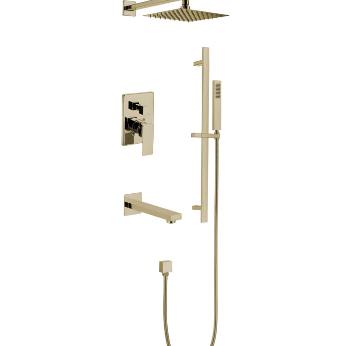 Agua Canada VASSO Square Shower & Bath Kit