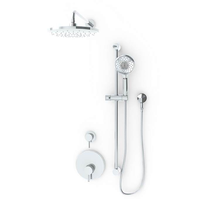 American Standard Canis 2.5 gpm/9.5 L/min Shower Kit With Rain Showerhead, Diverter, Slide Bar & Hand Shower