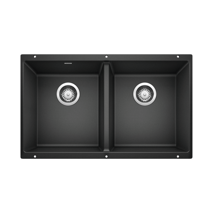 Blanco PRECIS U 2 Double Bowl SILGRANIT Undermount Kitchen Sink
