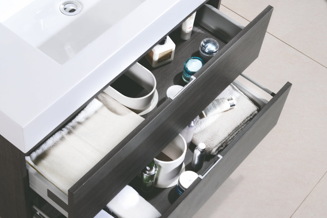 KubeBath Bliss 36" Wall Mount Modern Bathroom Vanity