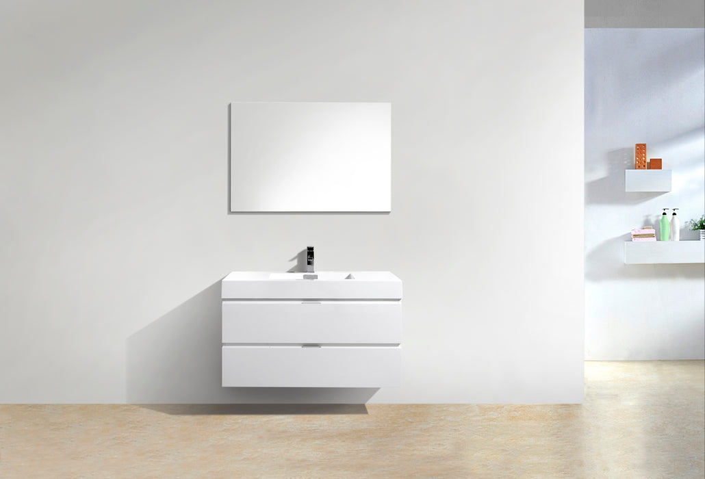 KubeBath Bliss 40" Wall Mount Modern Bathroom Vanity