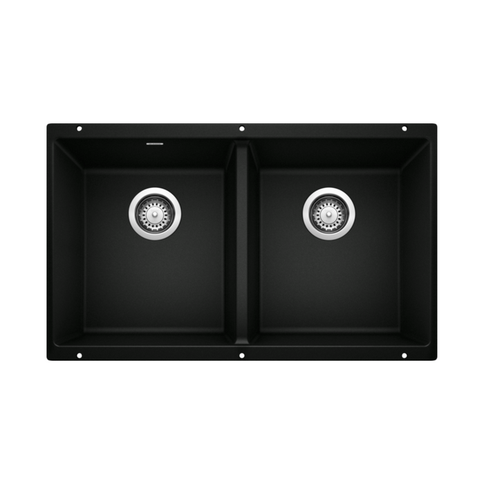 Blanco PRECIS U 2 Double Bowl SILGRANIT Undermount Kitchen Sink