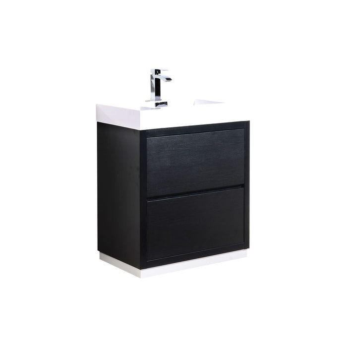KubeBath Bliss 30" Freestanding Modern Bathroom Vanity