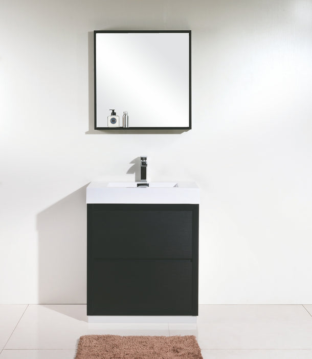 KubeBath Bliss 30" Freestanding Modern Bathroom Vanity