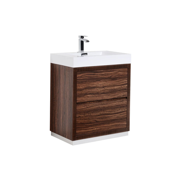 KubeBath Bliss 30" Freestanding Modern Bathroom Vanity