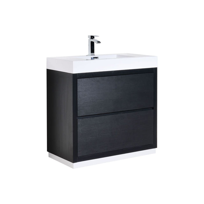 KubeBath Bliss 36" Freestanding Modern Bathroom Vanity