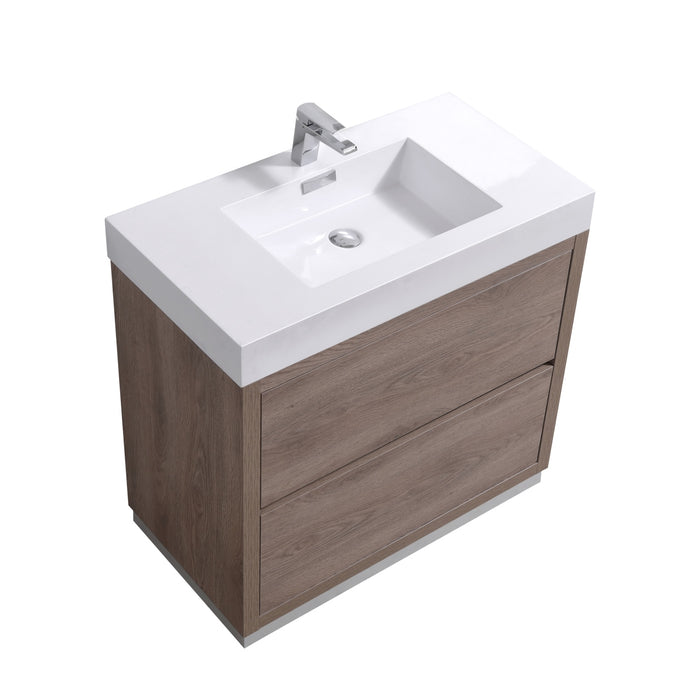 KubeBath Bliss 36" Freestanding Modern Bathroom Vanity